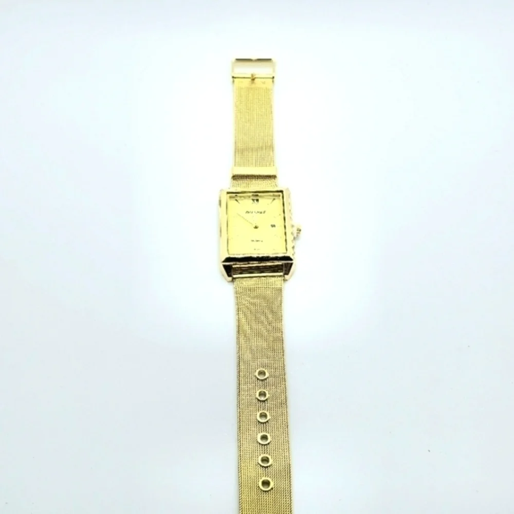 Unisex Dijanes Gold Plated Dial - Mesh Bracelet One Size Fits All - Picture 2 of 6